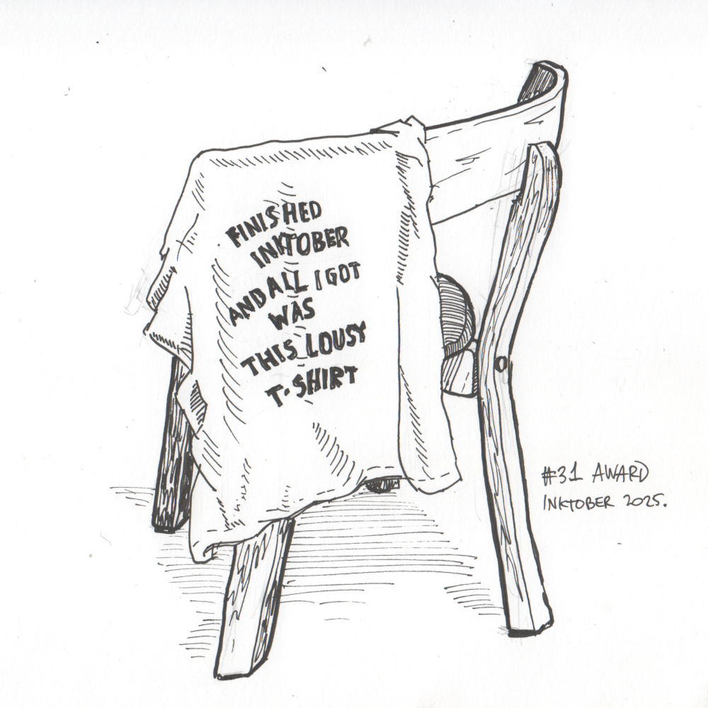 Finished inktober and all i got was this lousy t-shirt
